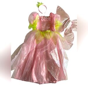 Pink Fairy Costume for Kids with Accessories Sz M